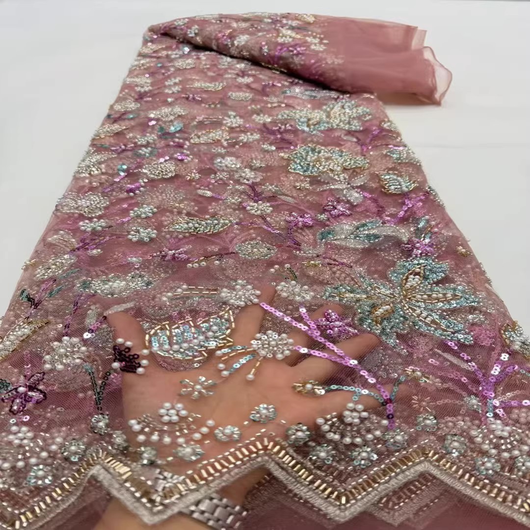 Embroidery Beads - Tela de bordado con lentejuelas de