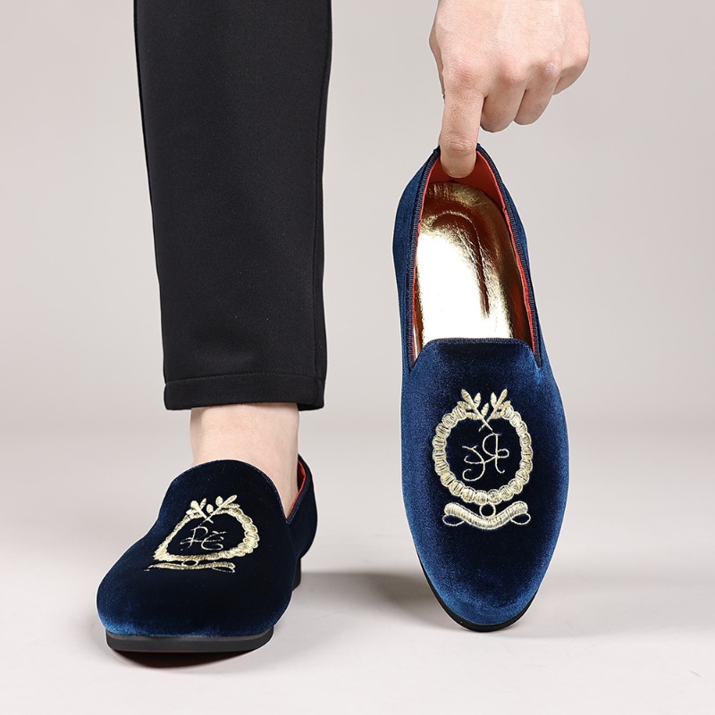 Embroidery On Leather - Mocasines de diseñador de lujo, zapatos