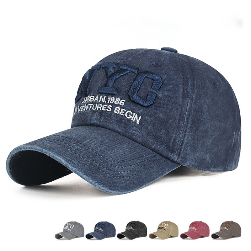 Embroidery Nyc - Gorra de Béisbol Vintage de Algodón