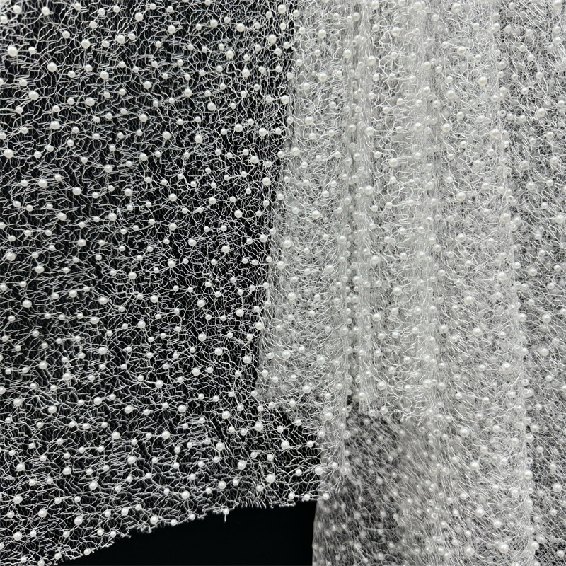 Embroidery Beads - Tela de encaje con cuentas de