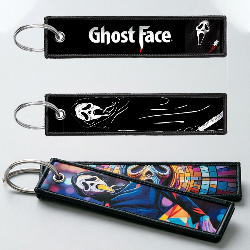 Embroidery Gift - Llavero GHOST FACE para Hombre y