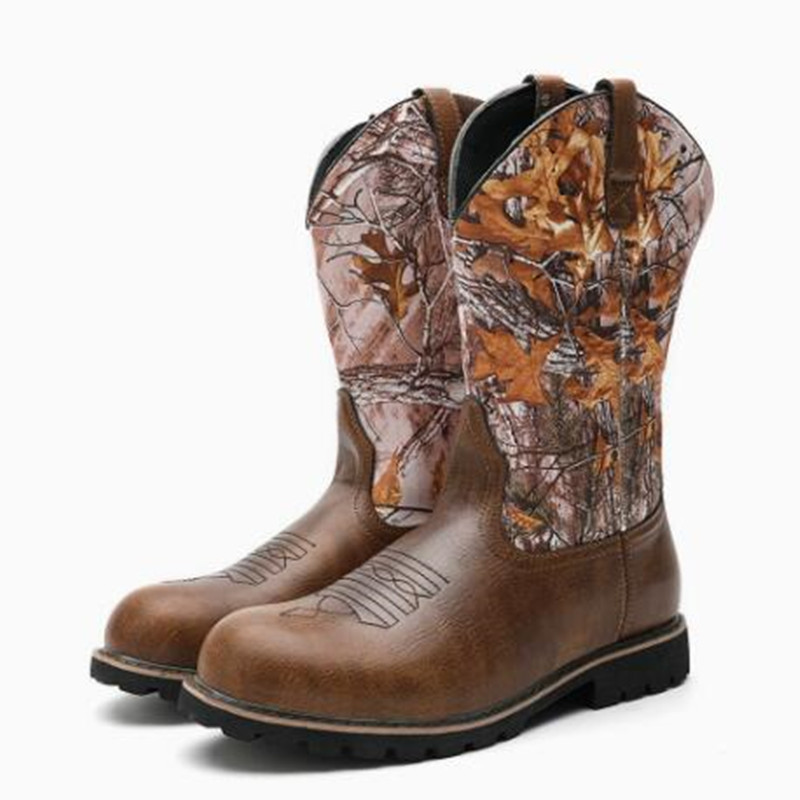 Embroidery On Leather - Botas para hombre, botines de cuero