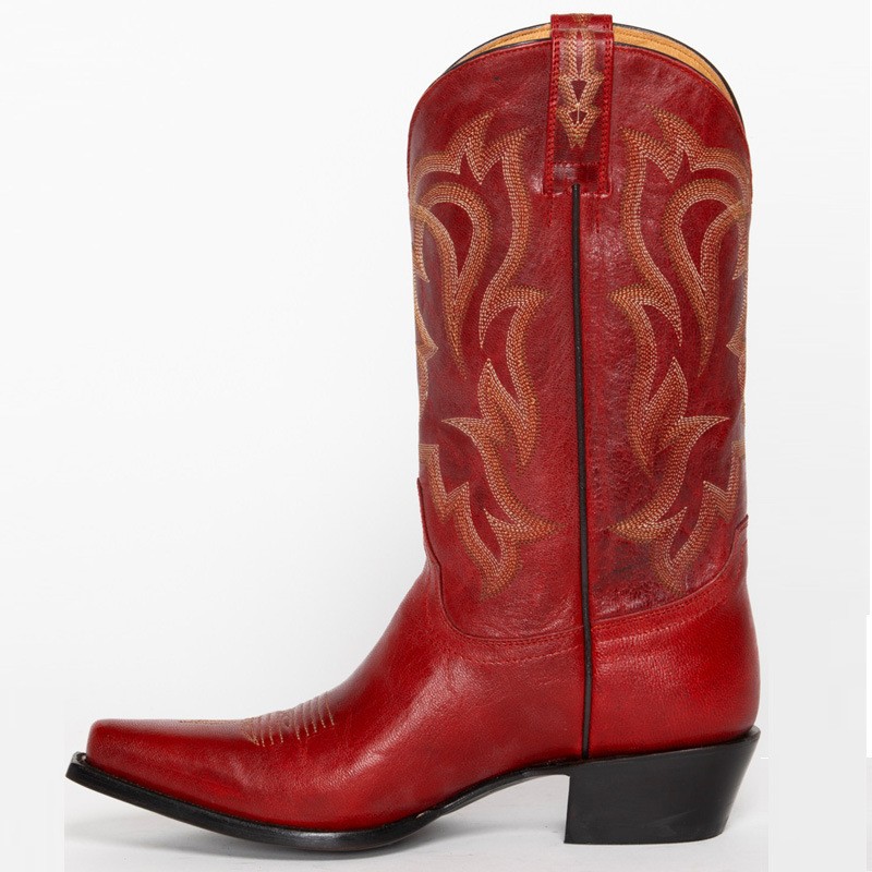 Embroidery On Leather - Nuevas botas bordadas para mujer para