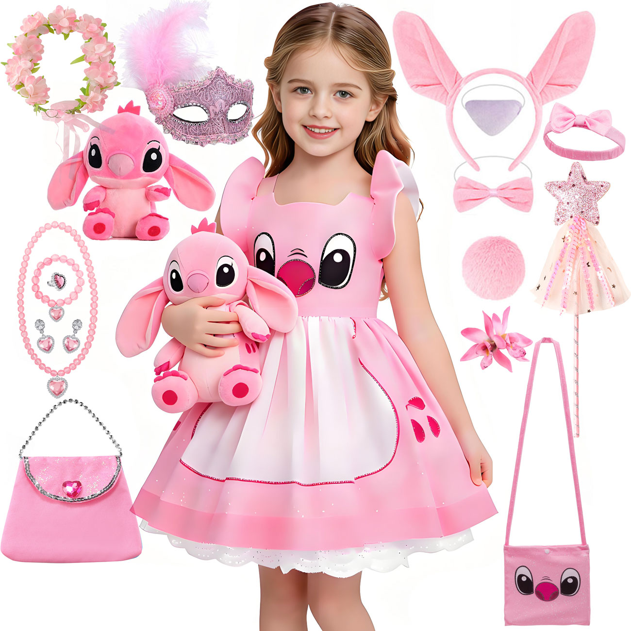 Embroidery Online - Vestido de princesa rosa de Disney