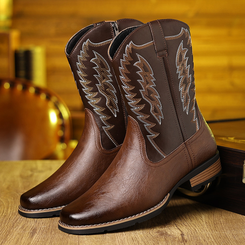 Botas de vaquero occidentales  - Embroidery On Leather reseña y precio