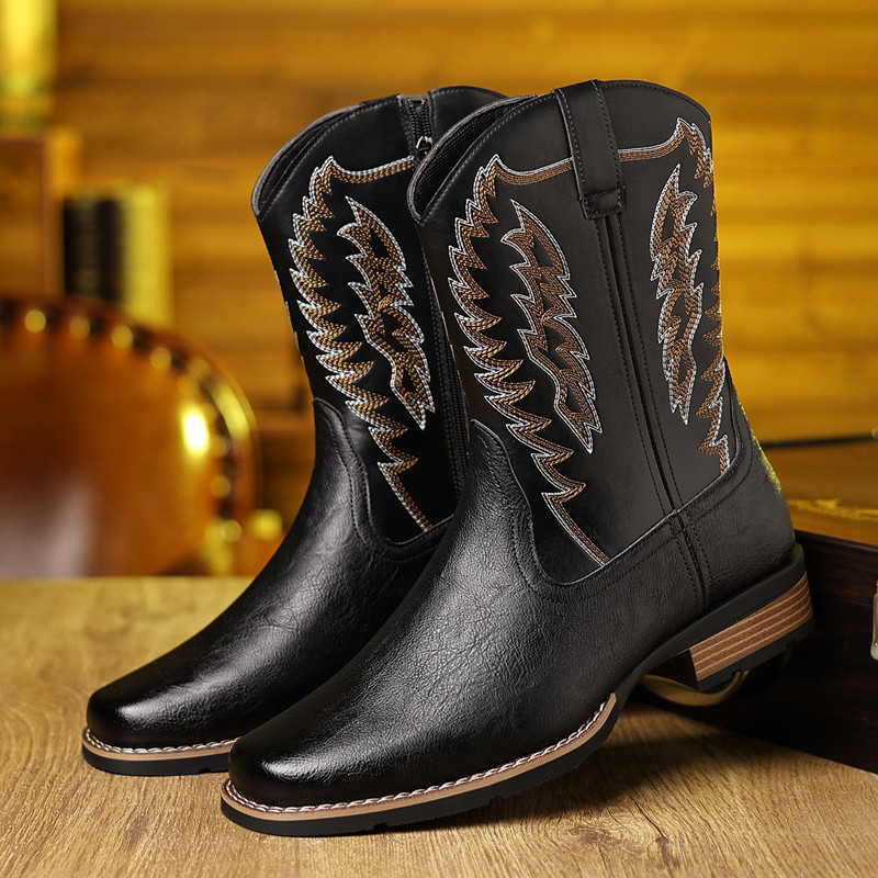 Botas de vaquero occidentales  - Embroidery On Leather reseña y precio