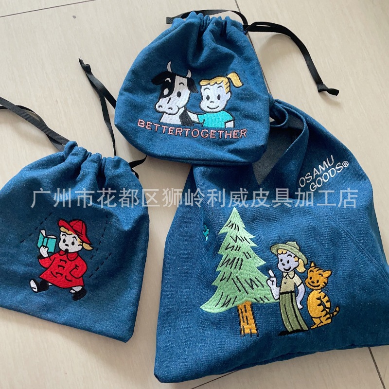 Bolso de Mano de Mezclilla con - Embroidery Gift reseña y precio