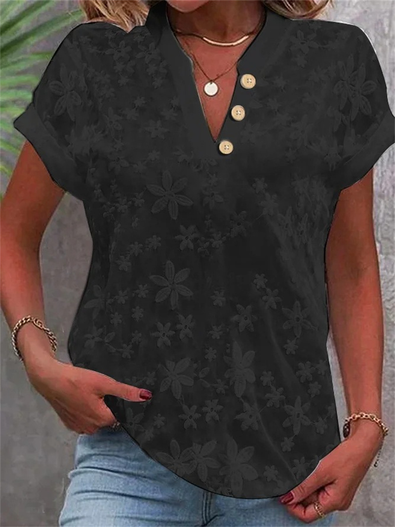Blusa blanca con bordado Flora - Embroidery Uniform reseña y precio
