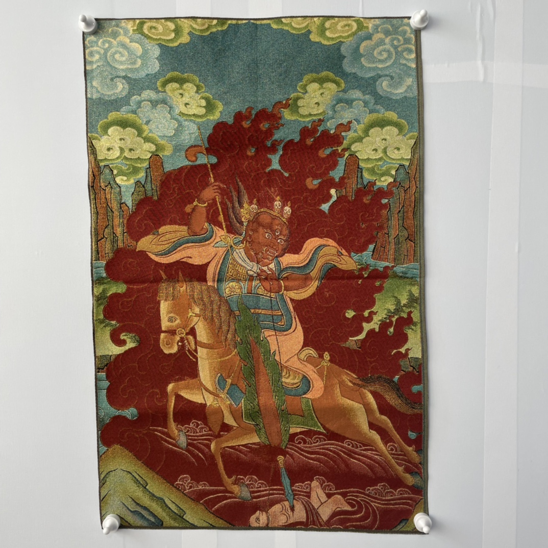 Pantalla colgante Thangka de 3 - Embroidery Horse reseña y precio