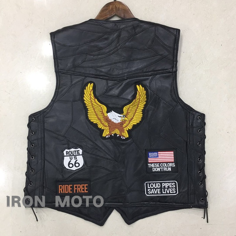 NUEVO Chaleco de Motocicleta p - Embroidery On Leather reseña y precio