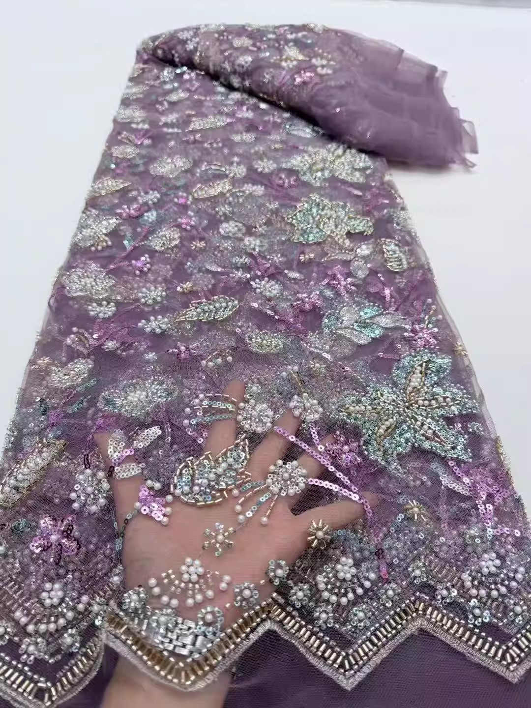 Tela de bordado con lentejuela - Embroidery Beads reseña y precio