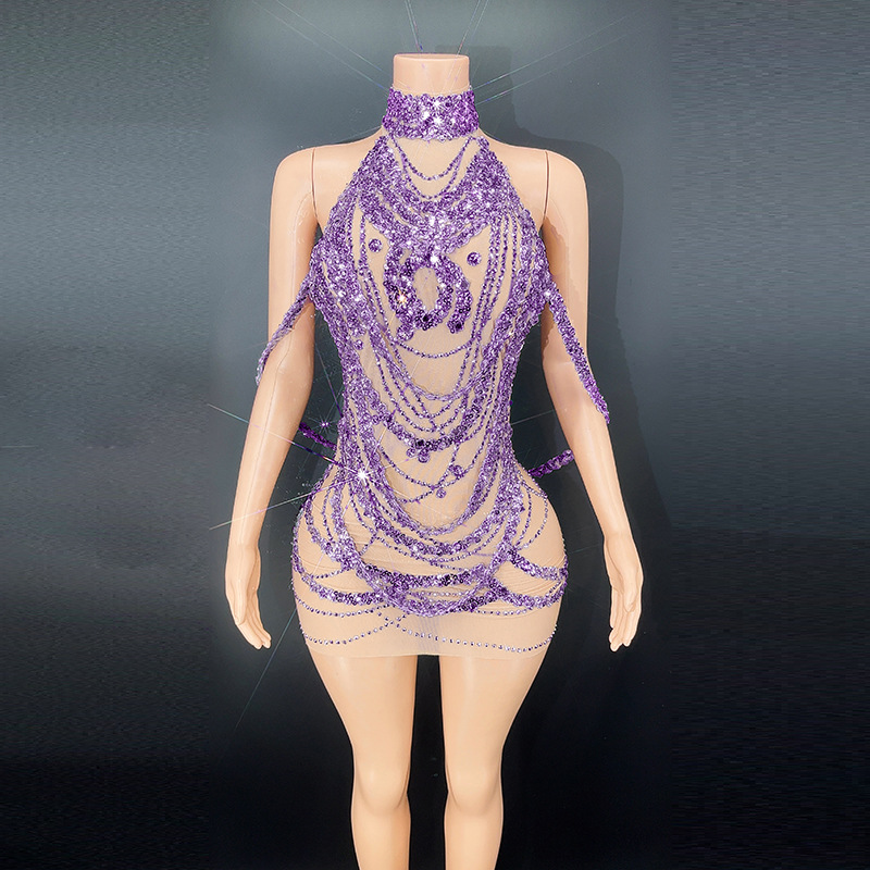 Vestidos de graduación platead - Embroidery Beads reseña y precio