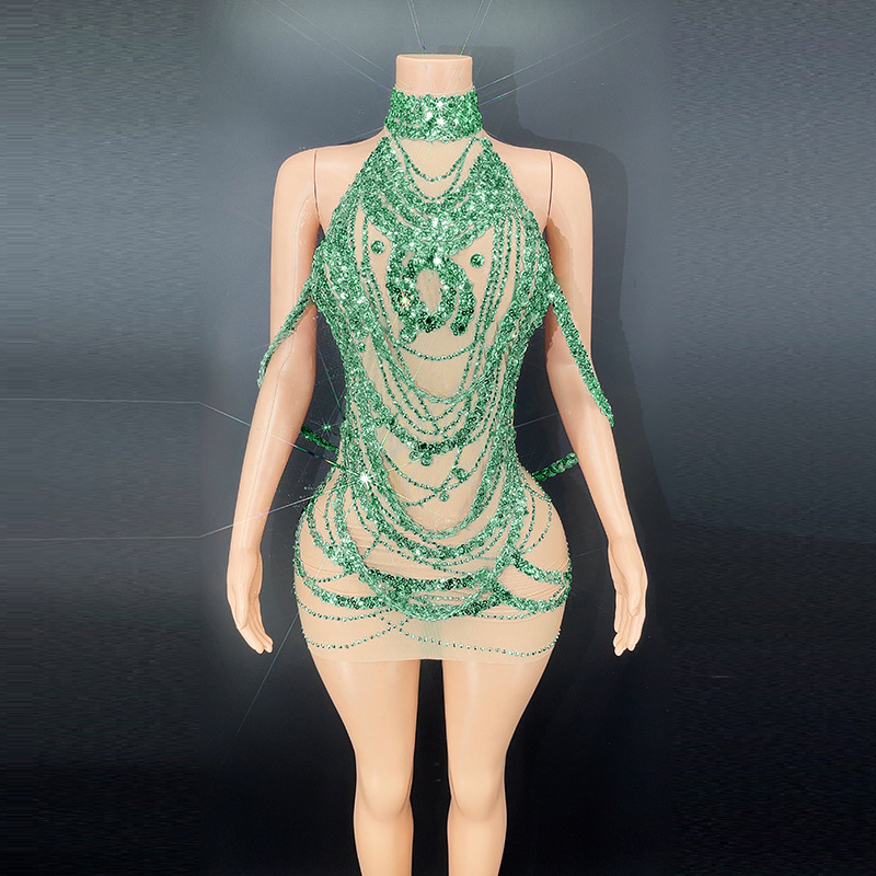 Vestidos de graduación platead - Embroidery Beads reseña y precio