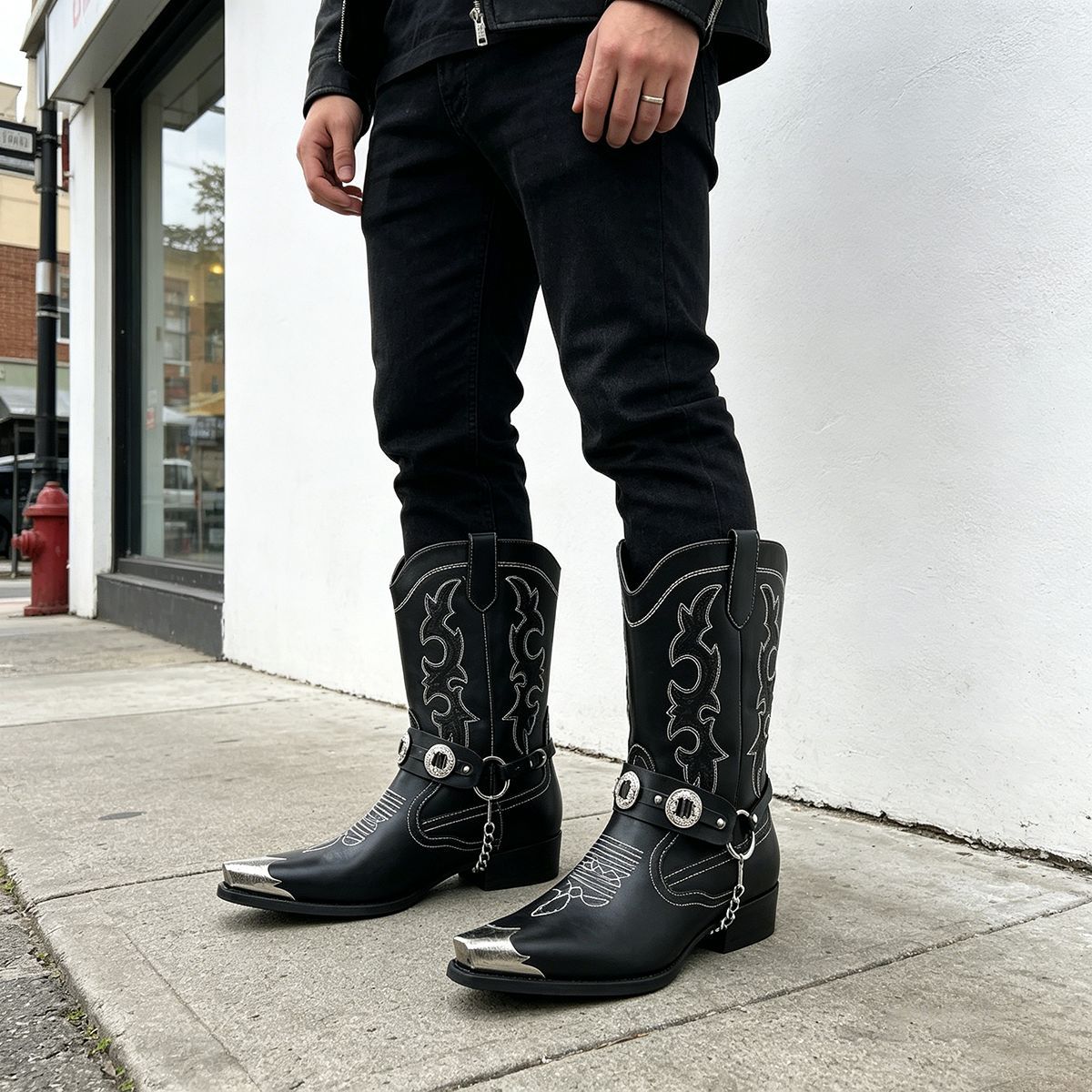 Botas de cuero estilo western  - Embroidery On Leather reseña y precio
