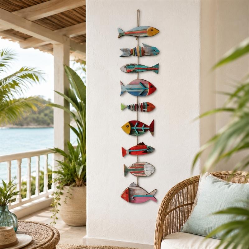 Letrero colgante pared pez mad - Embroidery Wall Art reseña y precio