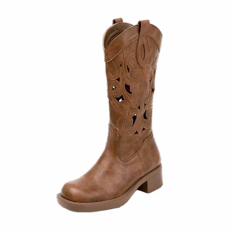 Botas Vaqueras Elegantes Retro - Embroidery On Leather reseña y precio