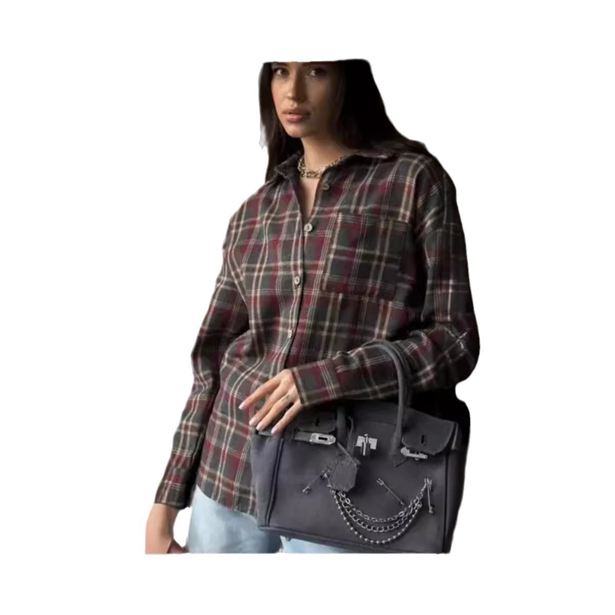 2025 moda holgadas a cuadros b - Embroidery Online reseña y precio