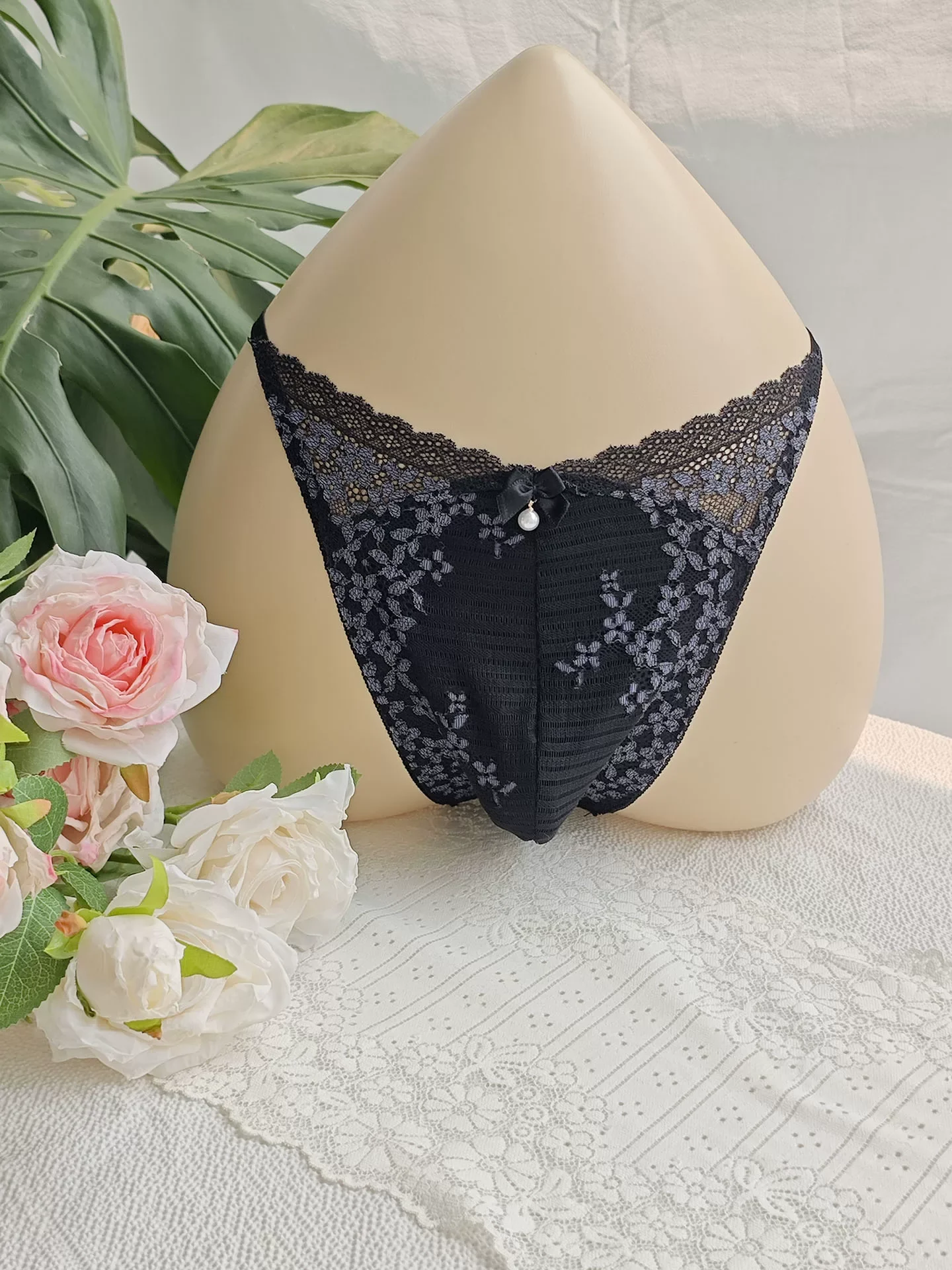 Calzoncillos de Encaje Negro p - Embroidery Gift reseña y precio