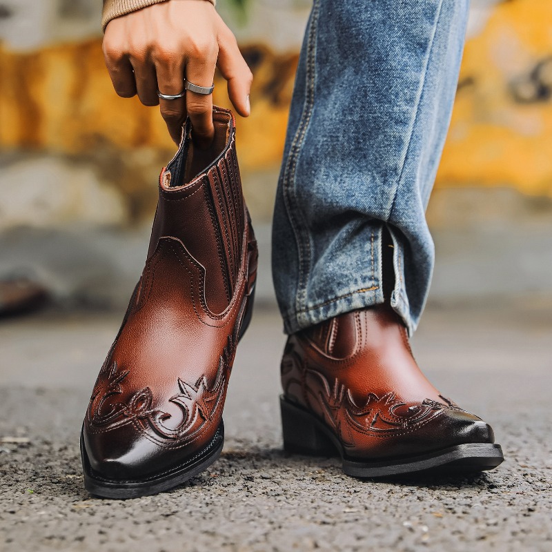 Botas Vaqueras Occidentales pa - Embroidery On Leather reseña y precio