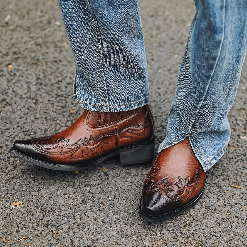 Botas Vaqueras Occidentales pa - Embroidery On Leather reseña y precio
