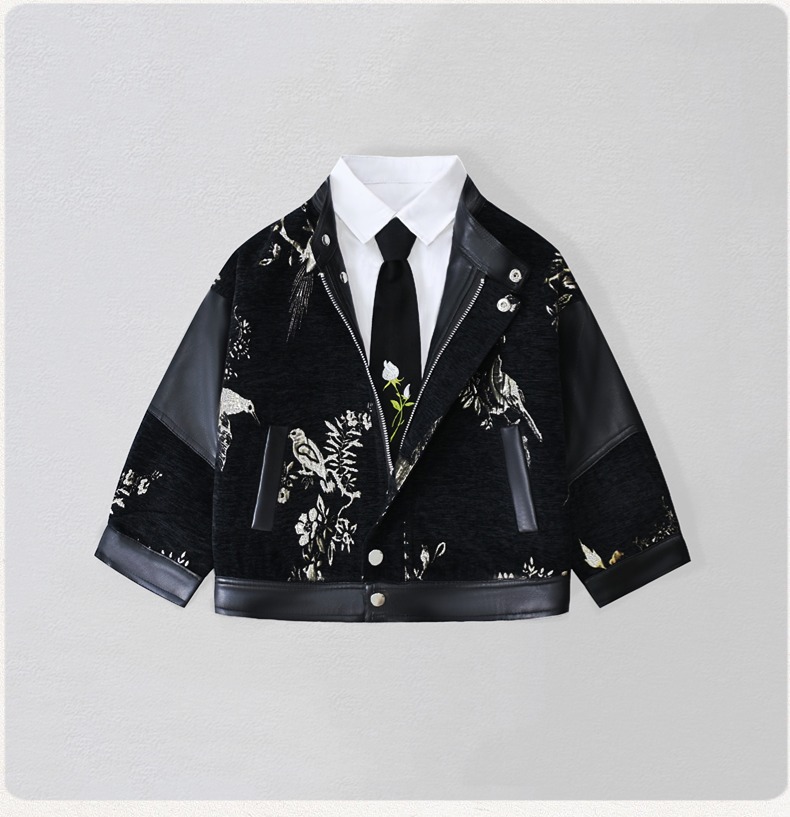 Chaqueta de cuero Pu con borda - Embroidery Uniform reseña y precio