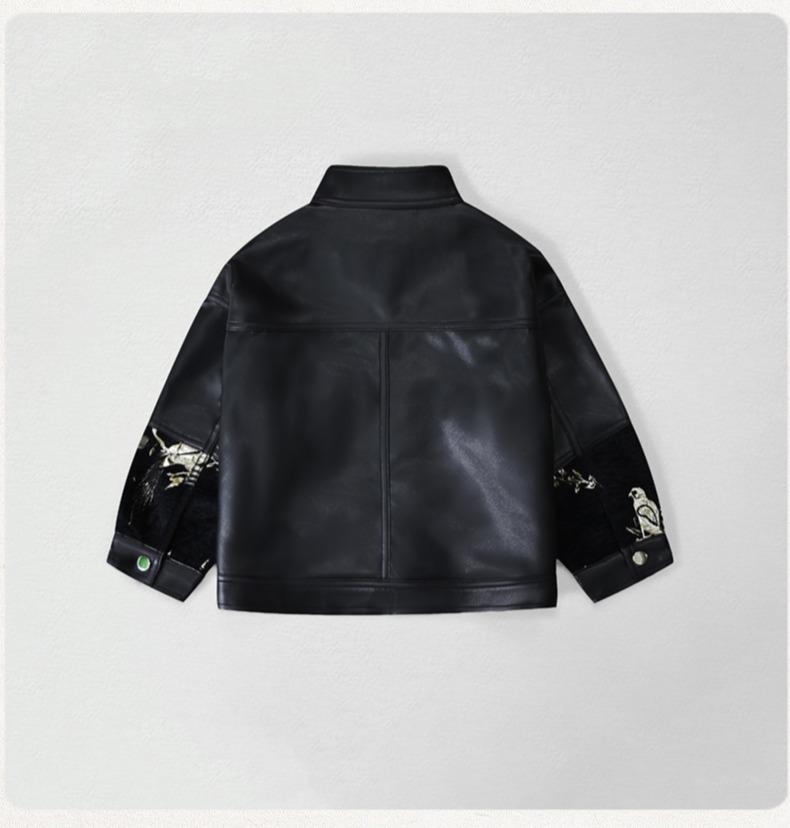 Chaqueta de cuero Pu con borda - Embroidery Uniform reseña y precio