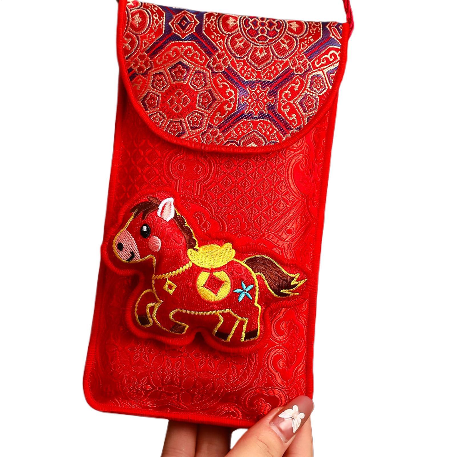 Sobre rojo de tela bordada del - Embroidery Horse reseña y precio