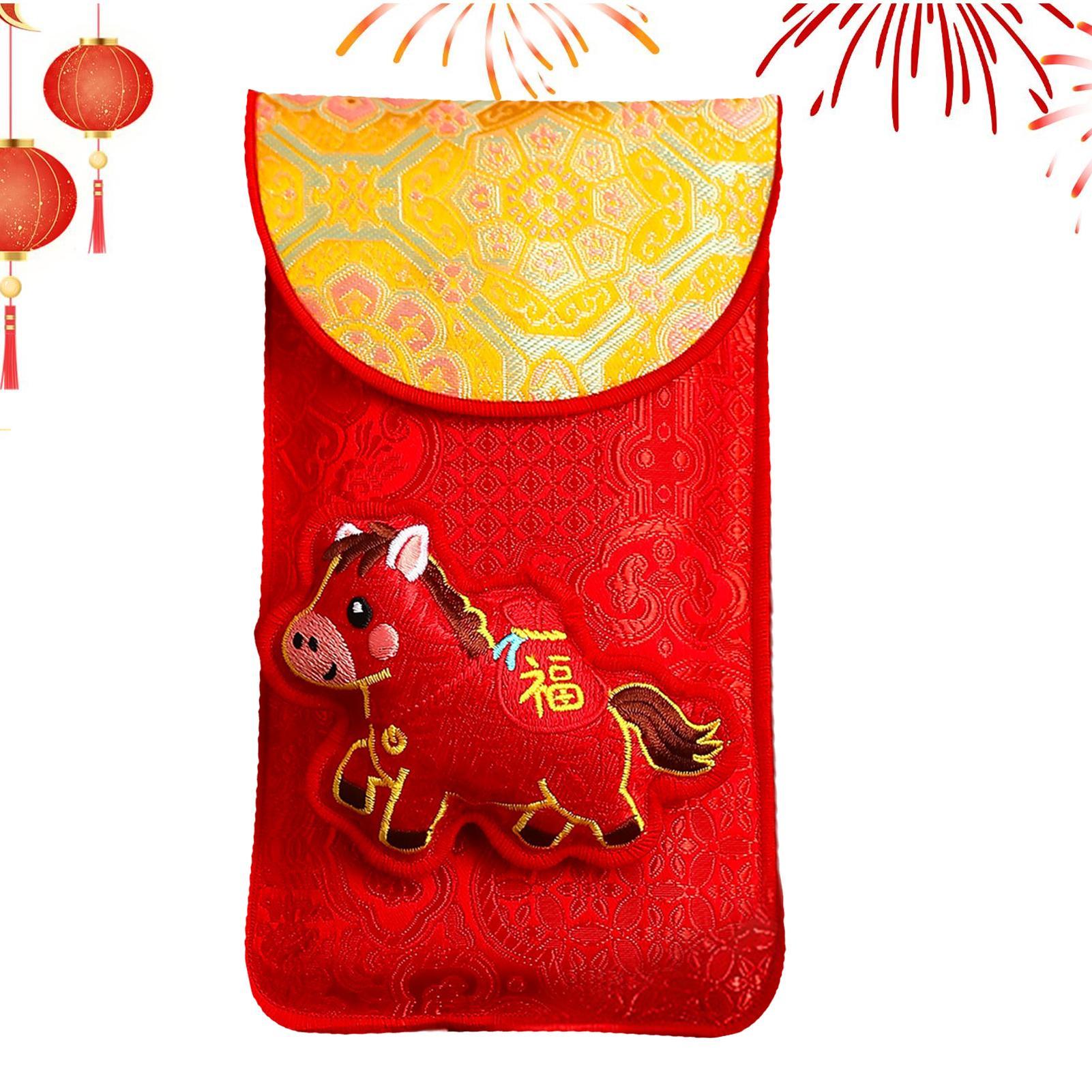 Sobre rojo de tela bordada del - Embroidery Horse reseña y precio