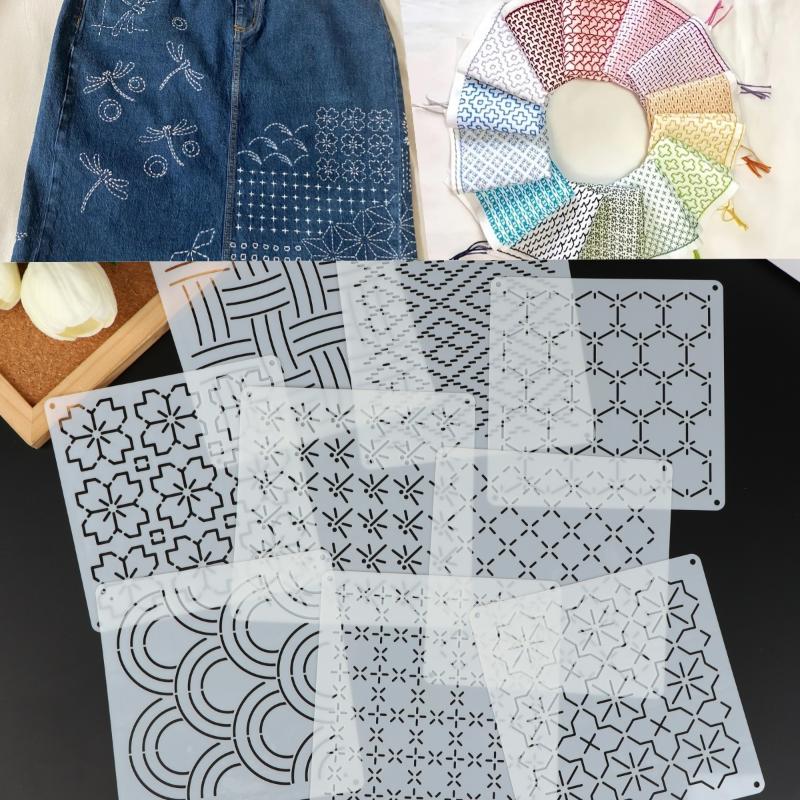 Plantilla de bordado Sashiko,  - Embroidery Tools reseña y precio