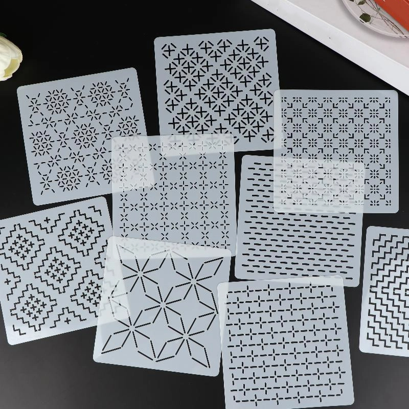 Plantillas de Bordado Sashiko, - Embroidery Tools reseña y precio