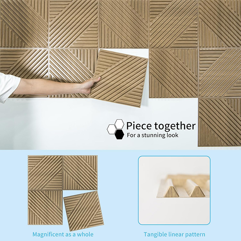 12 Uds Panel de pared 3D 30x30 - Embroidery Wall Art reseña y precio