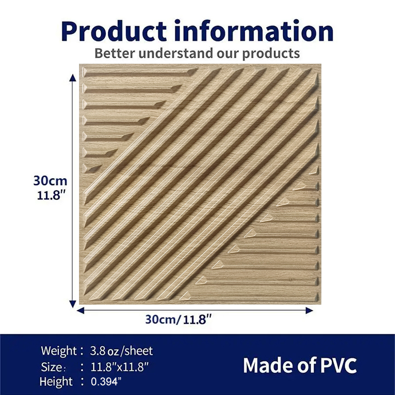 12 Uds Panel de pared 3D 30x30 - Embroidery Wall Art reseña y precio