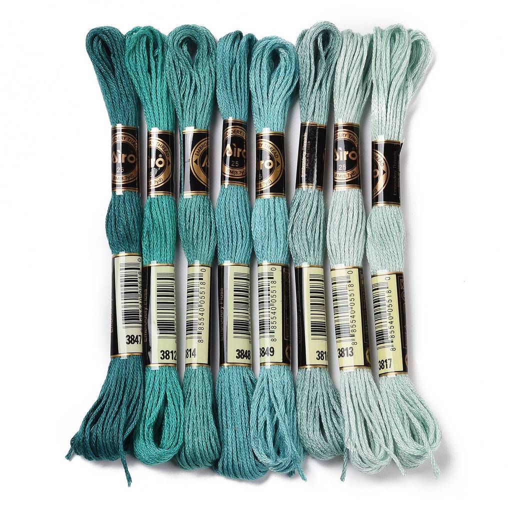 1 Juego de 8 rollos de hilo de - Embroidery Beads reseña y precio