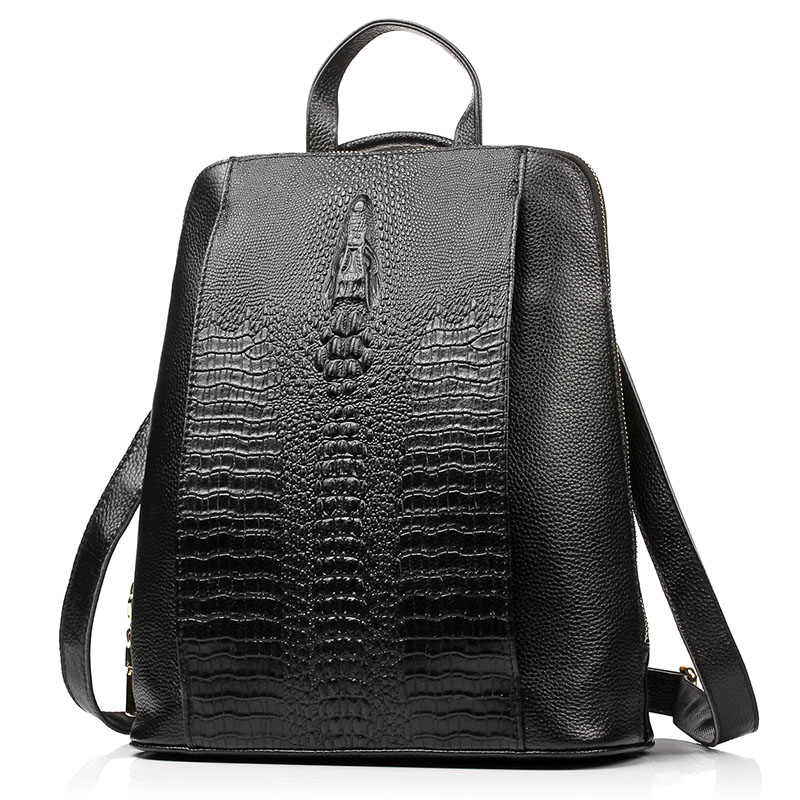 Mochila Zency de piel de cocod - Embroidery On Leather reseña y precio